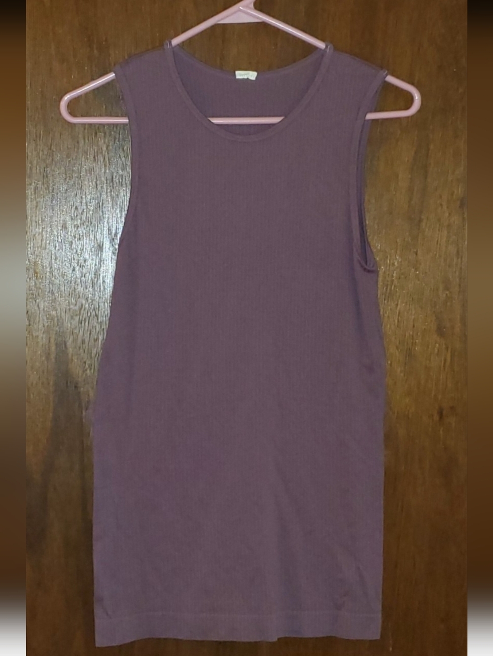 Zyia Active Parallel Plum Ribbed Tank Top Sz Medium